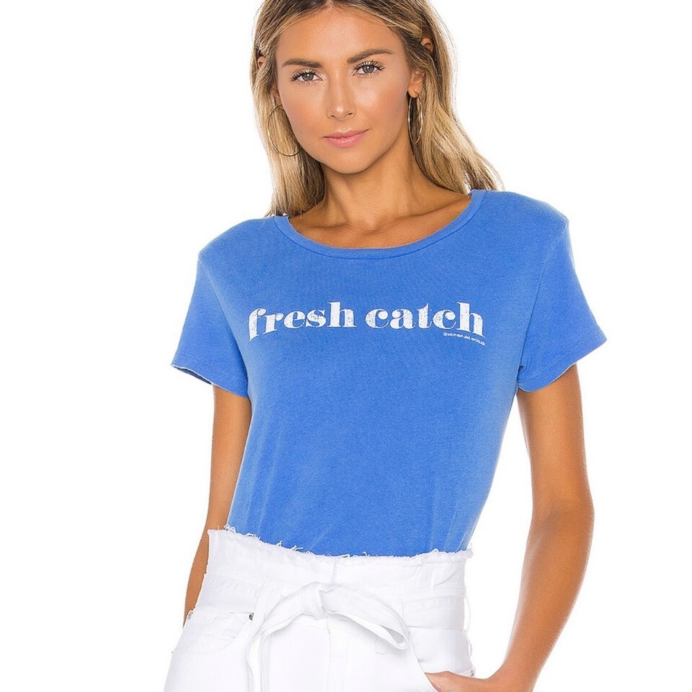 Mother The Little Goodie Goodie Tee in Kid Blue